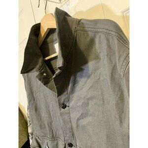 Lularoe Womens Jacket‎ Sz 2XL Gray Embroidered Flowers Layered Sleeves